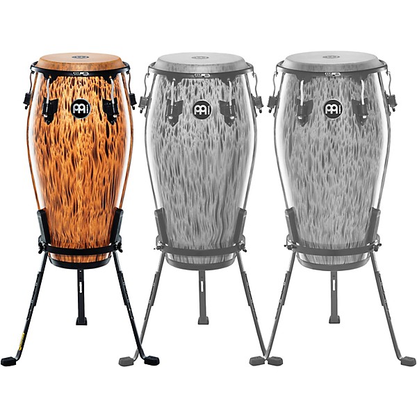 Open Box MEINL 30th Anniversary Edition Marathon Classic Series Conga with Steely II Stand Level 2 Leopard Burl, 11.75 190...