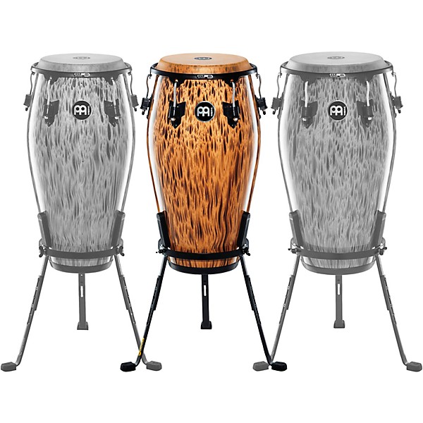 MEINL 30th Anniversary Edition Marathon Classic Series Conga with Steely II Stand Leopard Burl 11.75