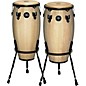 MEINL Headliner Series 11 and 12 Inch Wood Conga Set with Basket Stands Natural thumbnail