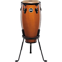 MEINL Headliner Series 11 and 12 Inch Wood Conga Set with Basket Stands Maple
