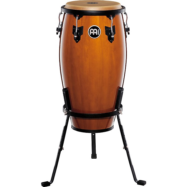 MEINL Headliner Series 11 and 12 Inch Wood Conga Set with Basket Stands Maple