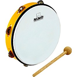 Nino ABS Tambourine Yellow 10 in.