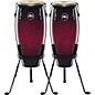 MEINL Headliner Series 10" & 11" Wood conga set with Basket Stands Wine Red Burst thumbnail