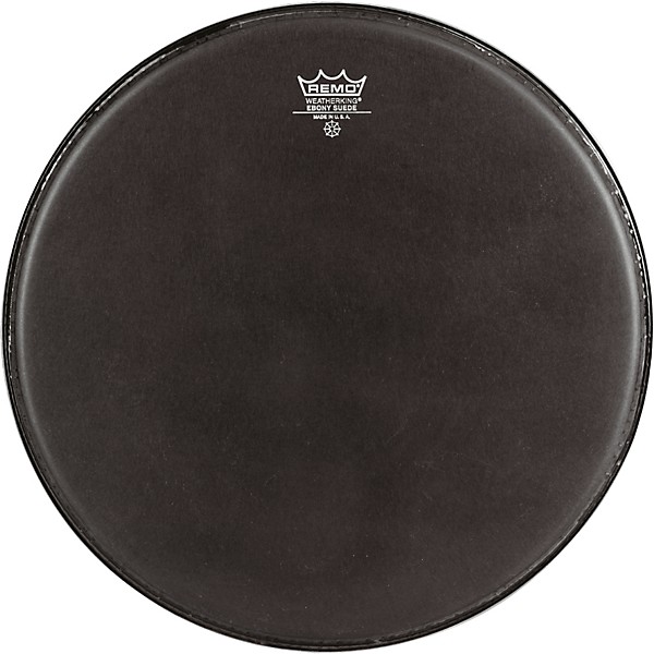 Remo Black Suede Emperor Tenor Drumhead with Crimplock Black Suede