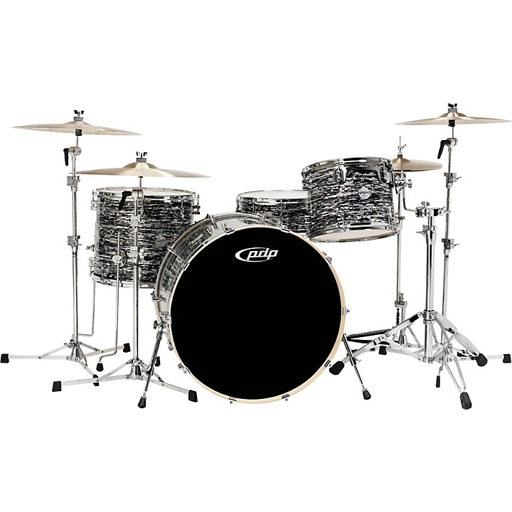 PDP by DW Platinum Finishply Bass Drum with Tom Mount 20 x 16 in. White