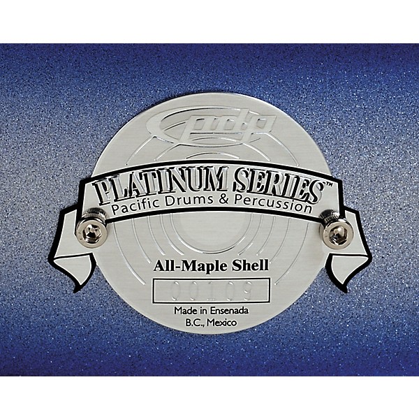 PDP by DW Platinum Lacquer Bass Drum 22 x 18 in. Black Mirra