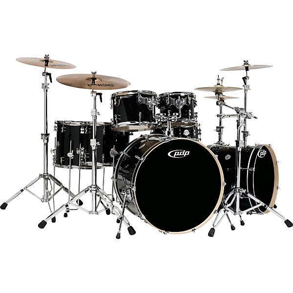 PDP by DW Platinum Lacquer Bass Drum 22 x 18 in. Black Mirra