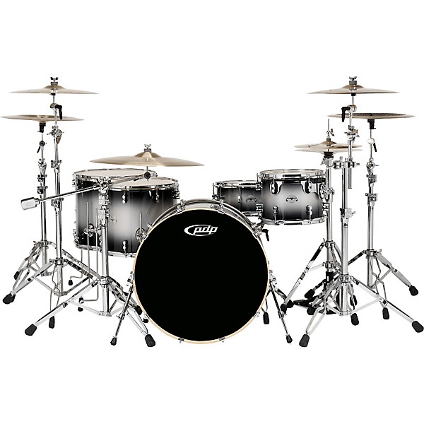 PDP by DW Platinum Lacquer Bass Drum 22 x 18 in. Black Mirra