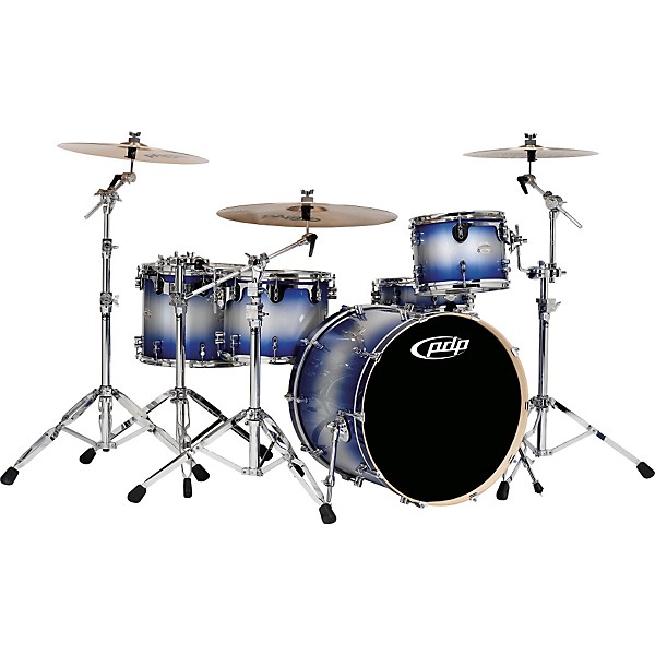 PDP by DW Platinum Lacquer Bass Drum 22 x 18 in. Black Mirra