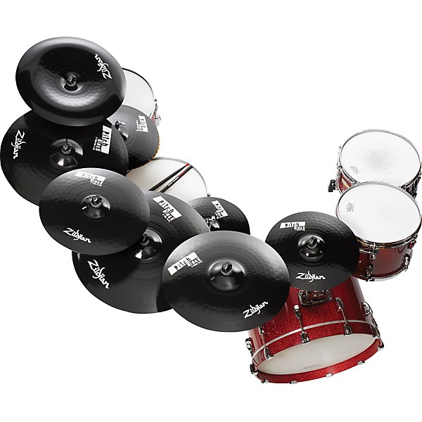 ボール PITCH BLACK 15P Zildjian Pitch Black Mastersound Hi-hat Cymbal Pair 15 in