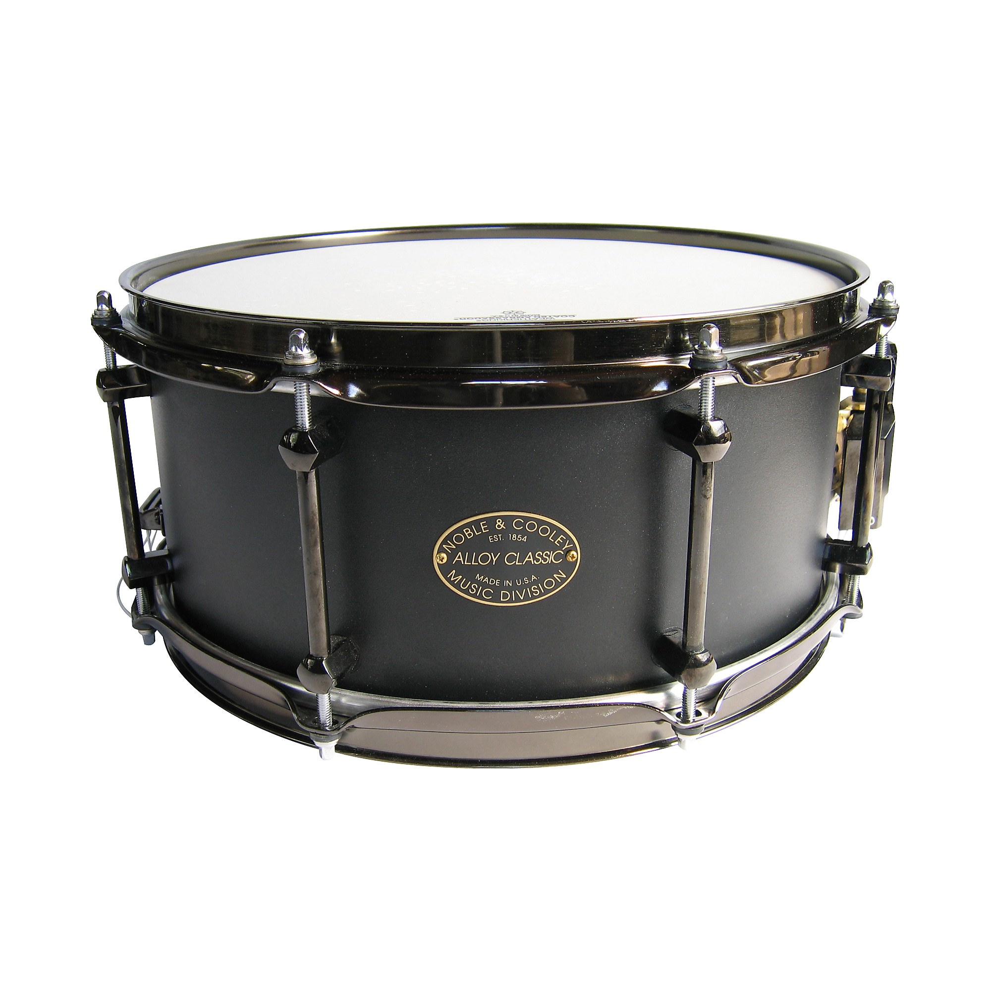 Noble & Cooley Alloy Classic Snare 13 x 6 in. Black | Guitar Center