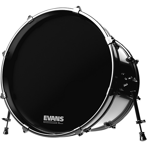 Evans EQ3 Black Resonant Bass Drum Head 20 in.