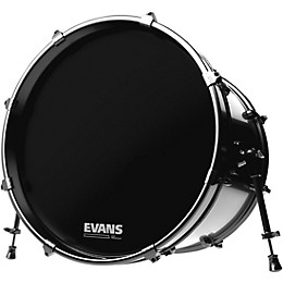 Evans EQ3 Black Resonant Bass Drum Head 24 in.