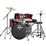 5-Piece Complete Drum Set Wine Red