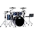 DWe 5-Piece Complete Kit Bundle with Roland Cymbals and DW Hardware Midnight Blue Metallic Lacquer