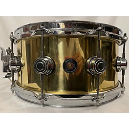 Used DW 5.5X14 BRASS COLLECTOR'S SNARE Drum