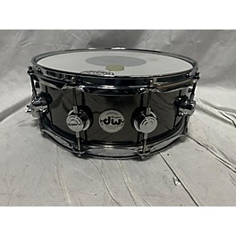 Used DW 5.5X14 Black Nickel Over Brass Drum