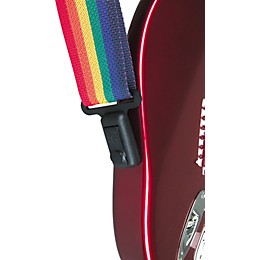 LM Products Surelock Nylon Guitar Strap Red