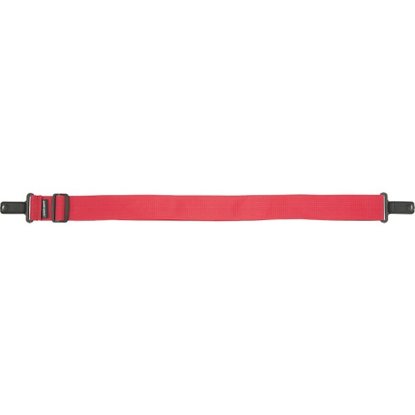 LM Products Surelock Nylon Guitar Strap Red
