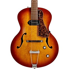 Godin 5th Avenue Kingpin Archtop Hollowbody Electric Guitar With P-90 Pickup Cognac Burst