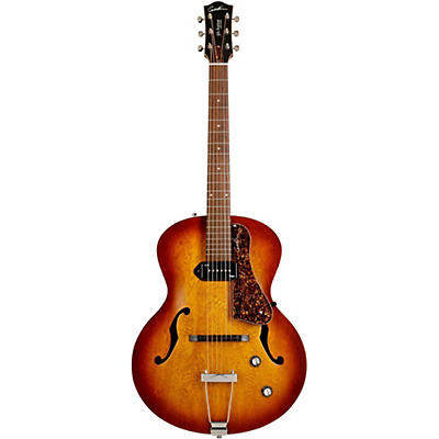 Godin 5Th Avenue Kingpin Archtop Hollowbody Electric Guitar With P-90 Pickup Cognac Burst for sale