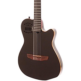 Open Box Godin ACS-SA Nylon String Cedar Top Acoustic-Electric Guitar Level 2 Black Pearl 888366025390