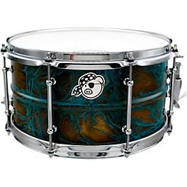 Pork Pie Brass Patina Snare Drum 7 x 13