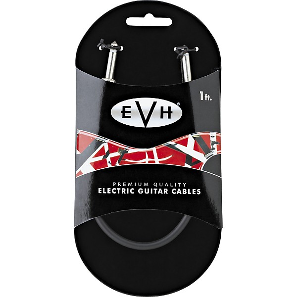 EVH Premium Electric Guitar Cable - Straight Ends 1 ft.