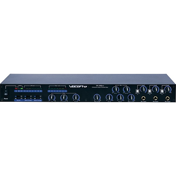 VocoPro DA-1000 Pro 3-Channel Karaoke Mixer
