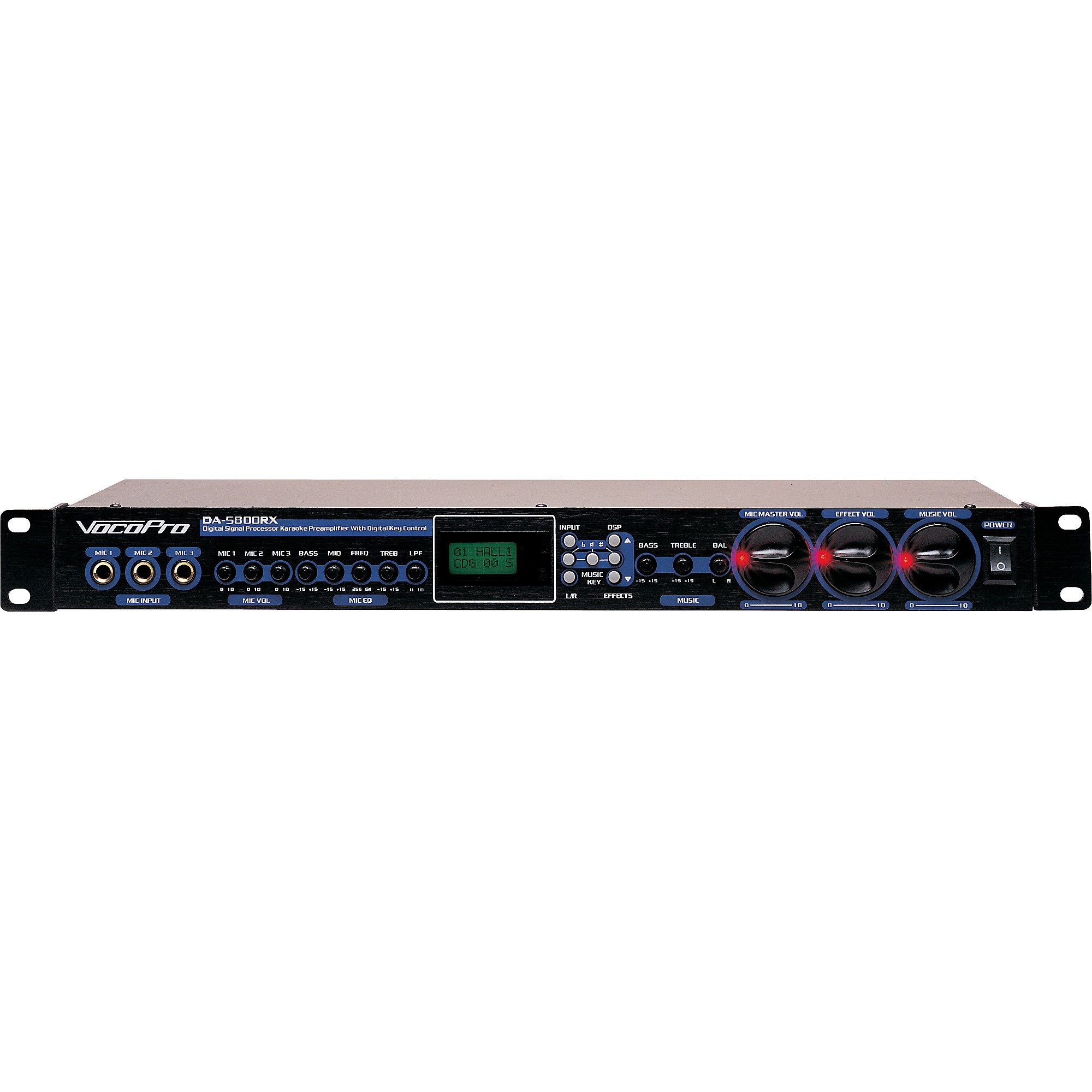VocoPro DA-5800RX Karaoke Preamp with Reverb | Guitar Center