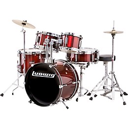 Ludwig 5-piece Junior Drum Set with Cymbals Blue