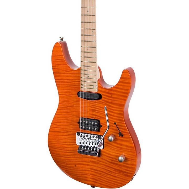 Open Box Laguna LE924 Electric Guitar Transparent Awesome Orange