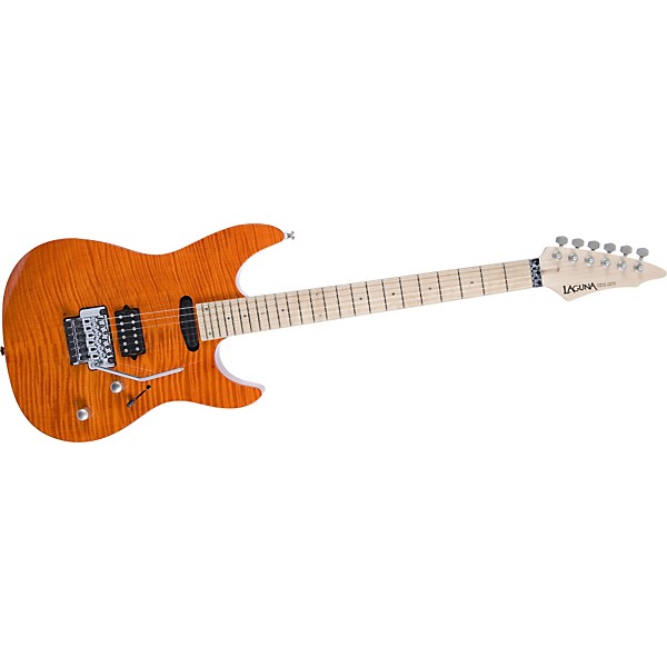 Open Box Laguna LE924 Electric Guitar Transparent Awesome Orange