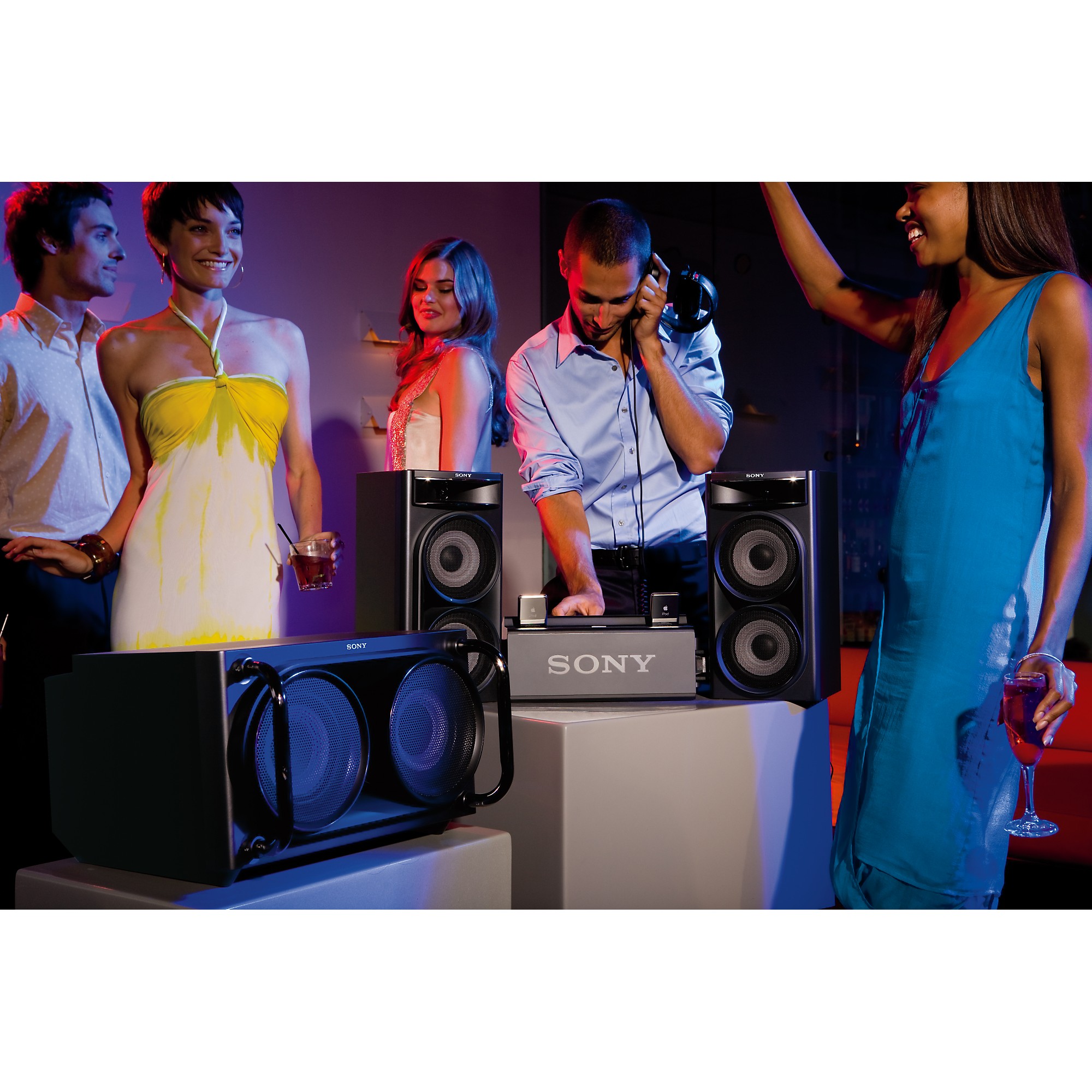 Open Box Sony LBT-DJ2i Muteki XROSSFADE Dual iPod DJ