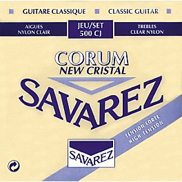 Savarez 500CJ Cristal Trebles Corum Basses High-Tension Nylon Guitar String Set