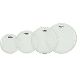 EVANS G Plus Clear New Fusion Drumhead Set with Free 14" drumhead