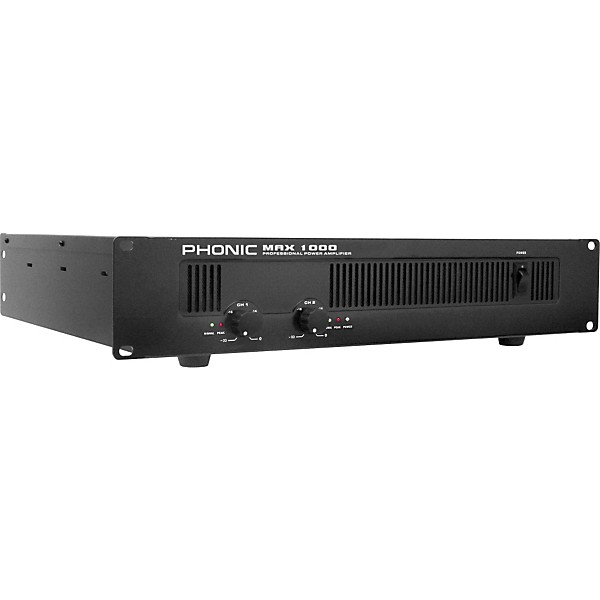 Open Box Phonic MAX 1000 Power Amplifier Level 1