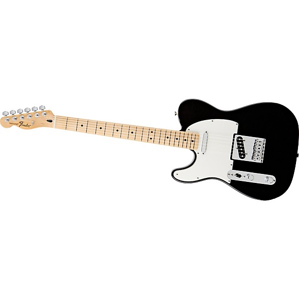 Fender Left-Handed Standard Telecaster Electric Guitar Black Maple Fretboard