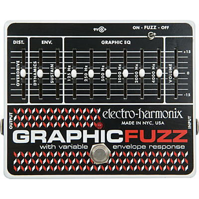 Electro-Harmonix Graphic Fuzz Xo Fuzz Guitar Effects Pedal for sale