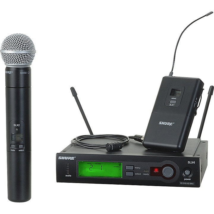 Shure SLX124/85/SM58 Dual System Band G4 | Guitar Center