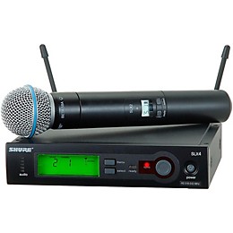 Shure SLX24/BETA58 Wireless Handheld Microphone System Band H19