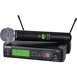 Open Box Shure SLX24/BETA58 Wireless Handheld Microphone System Level 2 Band G5 190839839411