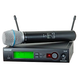Open Box Shure SLX24/BETA87C Wireless Microphone System Level 1 Band H19