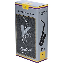 Vandoren V12 Alto Saxophone Reeds Strength 3, Box of 10