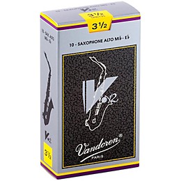Vandoren V12 Alto Saxophone Reeds Strength 3.5, Box of 10