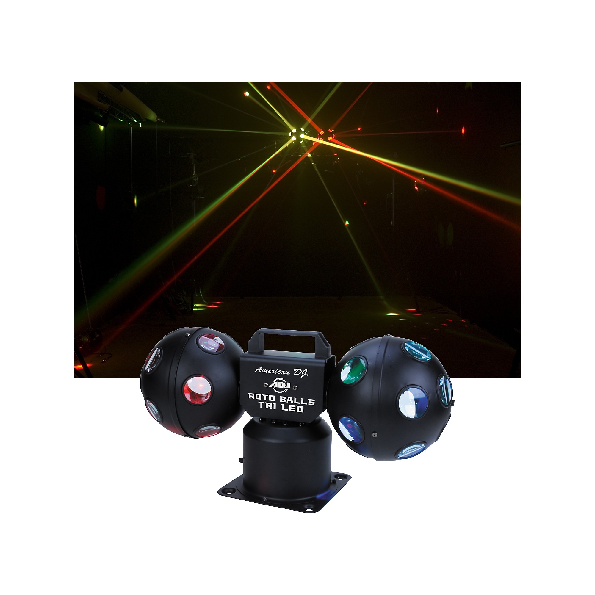 Open Box American DJ Rotoballs Tri LED Light Effect | Guitar Center