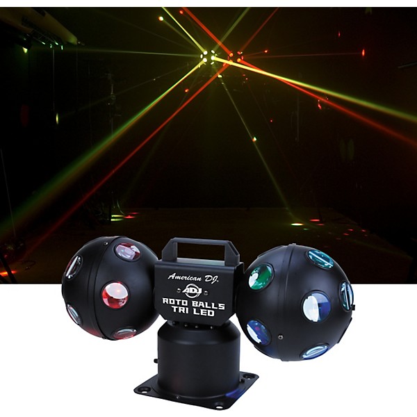 Open Box American DJ Rotoballs Tri LED Light Effect Level 1