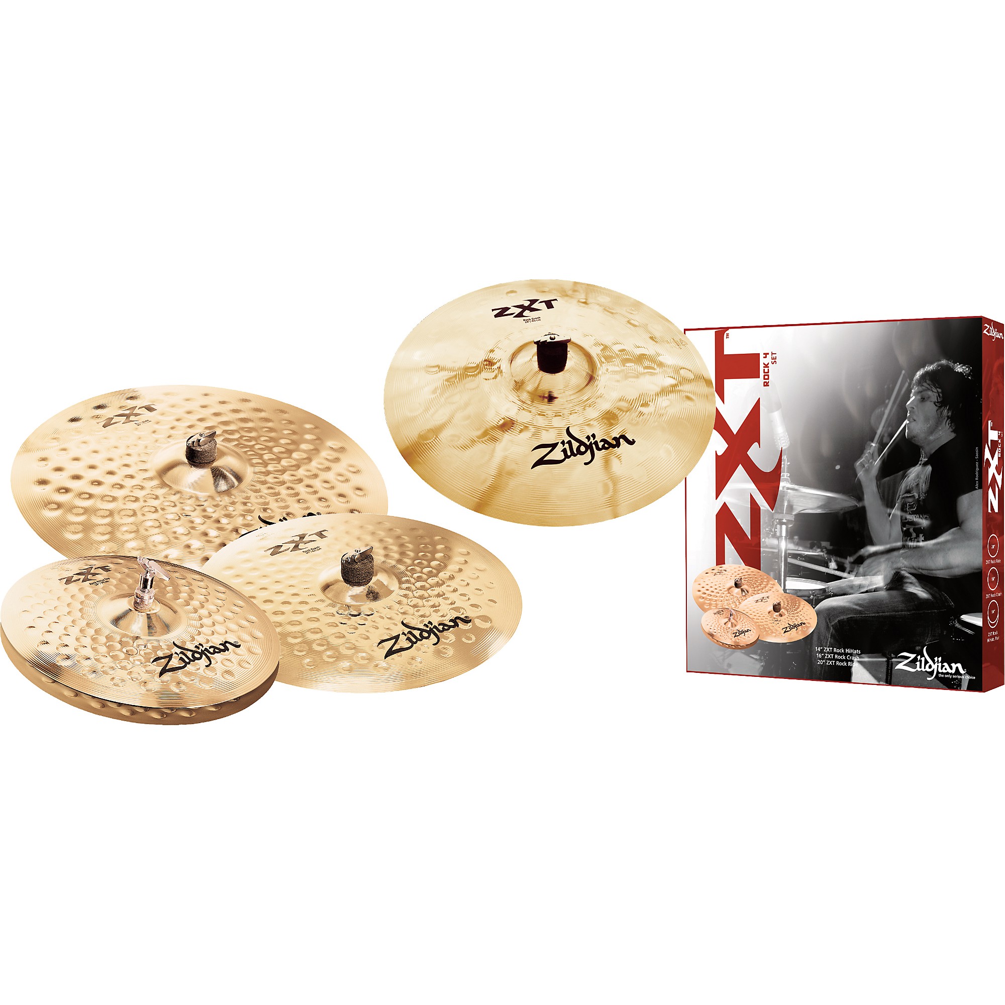 Open Box Zildjian ZXT Rock Bonus Box Set with Free 18