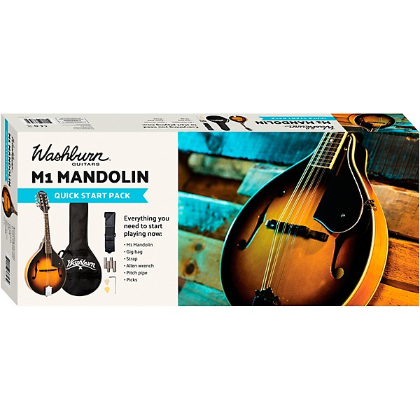 Washburn M1K A-Style Mandolin Package Sunburst