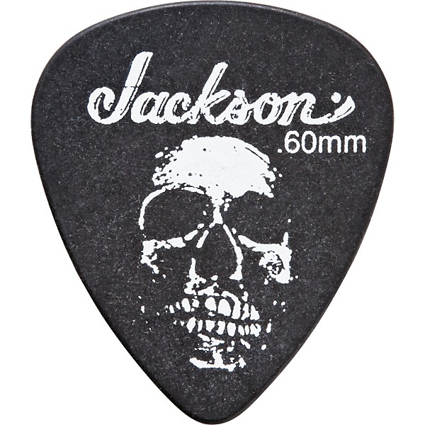 Jackson 451 Black Sick Skull Guitar Picks - 1 Dozen 1.14 mm